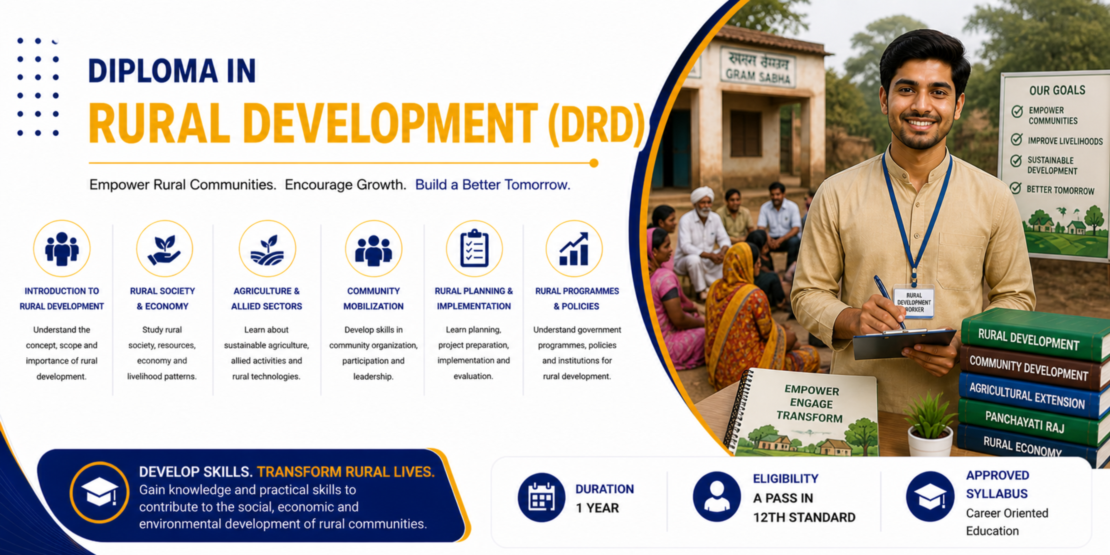 Diploma in Rural Development (DRD) in Coimbatore